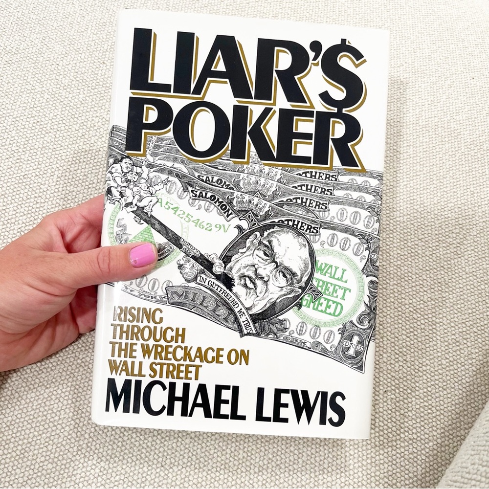 Liar's Poker Book by Michael Lewis hardcover book